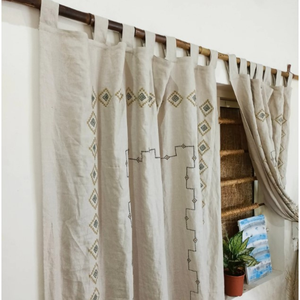 ม่านห้องน้ำผ้าฝ้ายแท้100% aksharafab ผ้าม่านห้องอาบน้ำ AF103มาใหม่ - Product Image 3