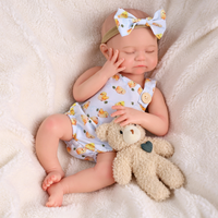 Poupées Bébés Reborn Réalistes en Silicone de 16'' pour Filles, Modèle de Jouet Éducatif Doux, Cadeau pour Bébé, Vente en Gros Babeside OEM