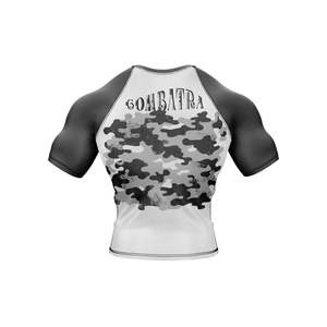 Men Rash Guard Custom Customized Spandex Logo Style Sportswear Fabric Nylon Gym Shirt men rashguards martial arts wear swimwear - Product Image 6