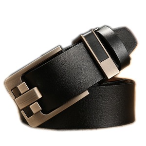 Men Genuine Leather <b>Belt</b> Wholesale Men Classic Vintage Alloy Pin <b>Buckle</b> Luxury Leisure Business Versatile - Product Image 1