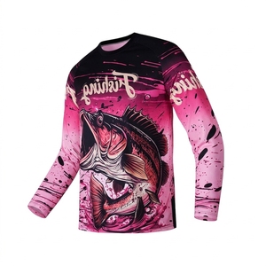 เสื้อตกปลาแขนยาวแบบยูนิเซ็กซ์ กันน้ำ UPF 50 พิมพ์ลายตามสั่ง ระบายอากาศได้ดี ยืดได้ 4 ทิศทาง แห้งเร็ว ขายส่ง - Product Image 4