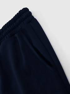 Pantalones Deportivos de Estilo Gótico para Hombre, Cintura Elástica con Cordón, Algodón Negro de Peso Medio, Logotipo Estampado, Pierna Ancha, para Otoño - Product Image 3
