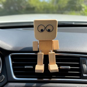 Estatua de Robot de Madera Hecha a Mano, Decoración Creativa Minimalista para Escritorio y Hogar, Adorno de Escritorio, Decoración para Estante, Decoración para Tablero, Regalo - Product Image 6