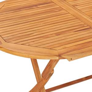 Ensemble de jardin en teck naturel - Table et chaises pour la vie en plein air - Product Image 5
