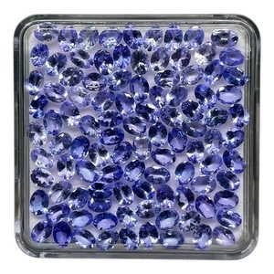 Tanzanita Natural de Corte Ovalado, Color Azul Violeta, Piedras Preciosas Sueltas de 4x3mm, Piedra Semipreciosa Brillante, Lote de Piedras Preciosas al por Mayor - Product Image 3