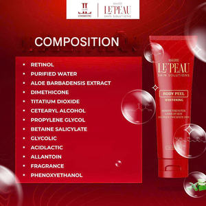 LE'PEAU Peel Body Retinol 150ml VN Loción corporal exfoliante 7 días Iluminador y desvanecimiento de manchas oscuras para belleza y cuidado personal - Product Image 3
