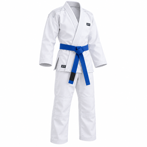 RITS Judo Uniform White Cotton <b>Kids</b> Boys Durable Martial Arts Wear Blue <b>Belt</b> Included White cotton judo uniform <b>Kids</b> martial art - Product Image 2