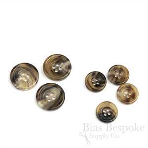 Botones Redondos de Cuerno de Búfalo de Alta Calidad, Estilo Animal, Duraderos, Hechos a Mano, con 4 Agujeros, para Coser Ropa, Camisas y Trajes - Product Image 5