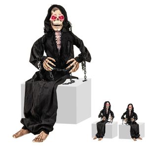 Decorazione Animata di Halloween: Grimorio Seduto di 1,5 Metri con Saluti Vocali - Product Image 2