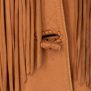 Veste en daim à franges de style occidental unisexe, vêtements d'extérieur de luxe, mode, OEM - Product Image 5