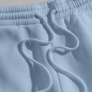 Pantalones Deportivos para Hombre, Color Azul Claro, 100% Algodón, Transpirables, Cintura Elástica, Casuales, con Bolsillos, Tejido de Punto Medio, para Otoño - Product Image 4