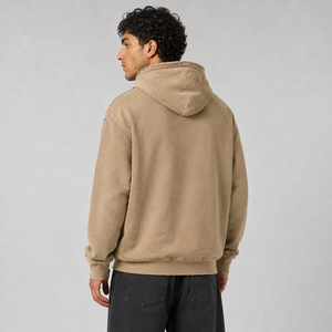 Custom Vintage 100% Cotton <b>Hoodie</b> Acid Washed Distressed <b>Thick</b> Hoodies Embroidered Oversized <b>Hoodie</b> for <b>Men</b> - Product Image 3