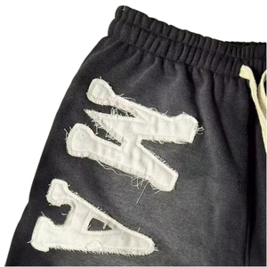 Pantalones Cortos Personalizados para Hombre, Talla Grande, Lavados, Efecto Desgastado por el Sol, Estilo Urbano, para Correr, Vintage, con Lavado Ácido - Product Image 5