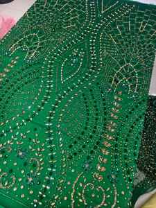 Tissu de Robe en Dentelle de Tulle Floral Traditionnel de Luxe, Élégant, Perlé, Fait Main, Couleurs Personnalisées, Écologique, 5 Yards, avec Strass - Product Image 2