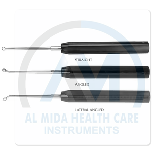 Curetas Óseas de Acero Inoxidable Al Mida Healthcare, Rectas y Anguladas Lateralmente, Instrumentos Quirúrgicos Manuales Clase II CE - Product Image 1