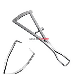 Calibrador de Medición de Crestas Castroviejo 0-40mm, Instrumento de Precisión para Implantes Dentales, de Acero Inoxidable Quirúrgico - Product Image 2