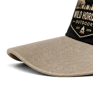 Casquette de baseball Wild Horizons Outdoors, noire et marron, logo brodé, réglable, unisexe, décontractée, pour l'extérieur - Product Image 2