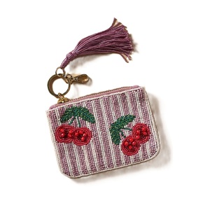 Luxury Seed Beads Embroidery <b>Small</b> Coin Pouch Ethnic Style Seed Beads Beaded Coin <b>Purse</b> - Product Image 1