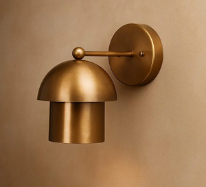 Mushroom Brass <b>Wall</b> <b>Sconce</b> | Art Deco <b>Light</b> | Vintage Retro Handmade Mushroom Lamp Fixture for Home Office - Product Image 3