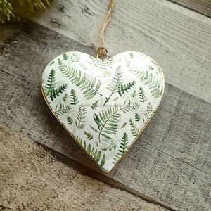 Nueva Llegada Shabby Chic Flor Azul Colgante Corazón Decoración Shabby Chic Esmaltado Árbol de Navidad Soporte Accesorios Precio Bajo - Product Image 6