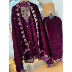 Hermoso conjunto de mujer Top-Bottom y Dupatta para fiestas - Product Image 1