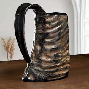Handmade Horn Viking Drinking Horn <b>Mug</b> New Design for Beer and Coffee Natural Drinking Horn <b>Mug</b> - Product Image 1