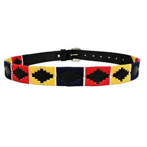 Ceinture de sport équestre en cuir PU personnalisée, broderie argentine, ceinture en cuir William Polo pour hommes - Product Image 4