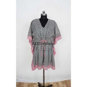 Vestido de Verano Informal Midi Ajustado al Cuerpo, 100% Algodón Puro, Hecho a Mano, Estilo Coreano, Estampado Floral, Ligero, para la Playa - Product Image 4