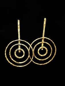 Pendientes Redondos de Latón Más Vendidos, Joyería Ligera con Acabado Premium para Bodas, Cumpleaños y Regalos a Precio Descontado - Product Image 3