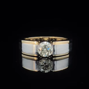 Bague pour homme en diamant cultivé en laboratoire, or certifié, bague pour homme - Product Image 1