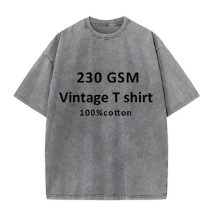 T-shirt décontracté pour homme en molleton léger et écologique, coupe oversize classique, 100 % coton, style urbain personnalisé - Product Image 1