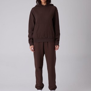 Trendy Unisex Cotton Fleece Tracksuit Sweat pant with <b>Pullover</b> Hoodie and Jogger Pants Heavyweight Hoodies Factory Supply - Product Image 4