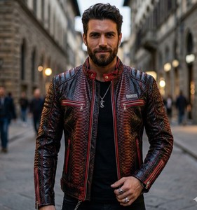 Chaqueta de Motociclista de Cuero a Cuadros con Capucha, Transpirable, Casual de Verano para Niños con Cierre de Cremallera - Product Image 2