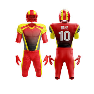 Último Diseño, Jersey de Fútbol Americano de Chicago Transpirable de Spandex/Algodón/Fibra de Bambú, Uniforme de Fútbol Americano para Adultos, Tres Cuartos - Product Image 1