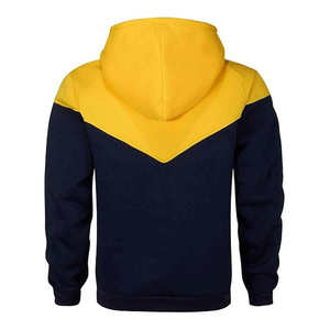 Sweat-shirt à capuche color block pour homme, tricoté, manches régulières, style automne - Product Image 2