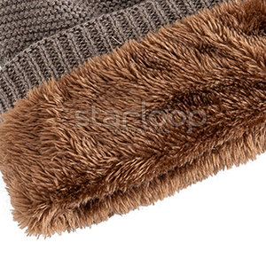 Premium Quality Latest Design Jacquard Beanie Hats Wholesale 100% Wool & Cotton Customized Jacquard Beanie Hats - Product Image 6