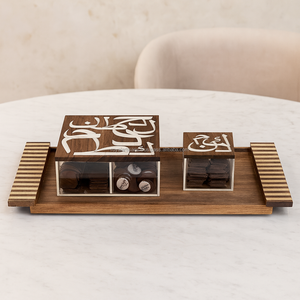 Bandeja de Servir de Lujo con Incrustaciones de Madreperla, Diseño Hexagonal, Bandeja Decorativa de Madera Hecha a Mano, Elegante Artículo de Decoración para el Hogar, Regalo - Product Image 6