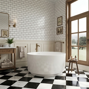 Freestanding Acrylic, Modern Soaking Bathtub / FW-3301 for Bathroom - Product Image 2