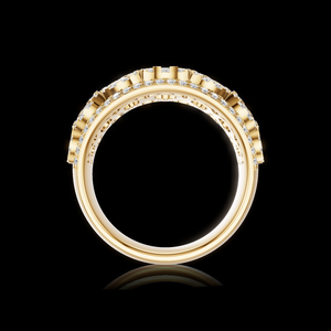 Bague de fiançailles unisexe Aurum Diam, taille brillant, synthétique, cultivée en laboratoire, couleur E, certifiée EGL, plaqué argent 925, luxe - Product Image 3