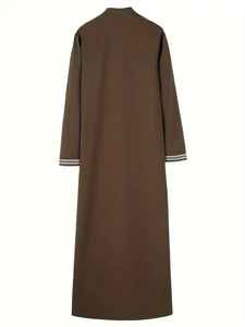 Thobe Émirati Premium, Kandura de Luxe, Vêtement Arabe Traditionnel, Jubba Élégante pour Hommes, Tenue Islamique Moderne Douce et Respirante - Product Image 2