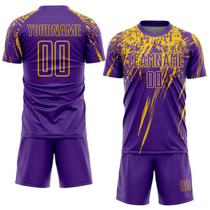 Maillot de football personnalisé de haute qualité à séchage rapide pour hommes, 100 % polyester, dégradé de couleurs, impression numérique, ensembles de vêtements de sport - Product Image 5