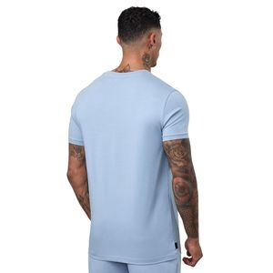 Camiseta Deportiva para Hombre, Color Azul Claro, con Estampado Gráfico, Cuello Redondo, Manga Corta, para Gimnasio, Entrenamiento, Deporte, Casual - Product Image 2