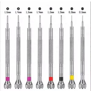 Micro Size 0.8mm 1mm 1.2mm 1.4mm <b>Precision</b> Watch Flat Blade Slotted <b>Screwdriver</b> for Small Screw on Glasses By Blush Surgical - Product Image 3
