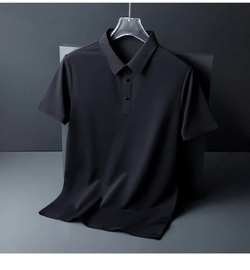 Camiseta de Hombre 100% Algodón, Cuello Redondo, Corte Holgado, Manga Corta, Ligera, Transpirable, Tejido de Sarga, Estampado de Letras Serigrafiadas - Product Image 1