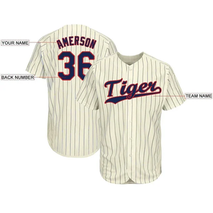 Maillots de baseball personnalisables pour jeunes et adultes – Respirants, en polyester, imprimés par sublimation, design de haute qualité, col en V, pour diverses occasions - Product Image 3