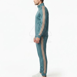 Conjunto Deportivo para Hombre Value Choice, Ropa Deportiva con Cierre de Cordón, Ropa de Entrenamiento Atlético, Chaqueta con Cuello Alto, Pantalones Deportivos, Personalizado, Color Sólido - Product Image 3