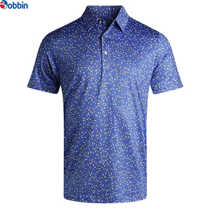 Polos de golf pour hommes, pour l'extérieur, Super Septembre, logo personnalisé, légers, extensibles dans les 4 sens, coupe ajustée, imprimé à motifs, col rigide - Product Image 2