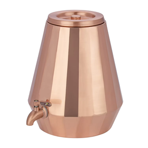 Distributeur d'eau moderne en cuivre avec robinet, grande capacité, récipient isotherme pour usage domestique - Product Image 1