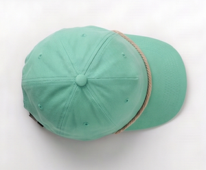 Gorra de Algodón Verde Menta Ajustable con Ribete de Cuerda – Gorro Casual Unisex para Primavera y Verano - Product Image 5