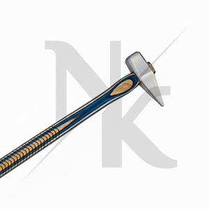 Marteau de démarrage à percussion en acier inoxydable de luxe multicolore avec manche en bois durable pour l'entretien des sabots des chevaux et l'utilisation vétérinaire en ferme - Product Image 3